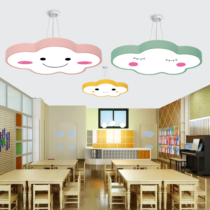 Cartoon LED Cloud Light Training School Early Education Center Kindergarten Corridor Pendant Light