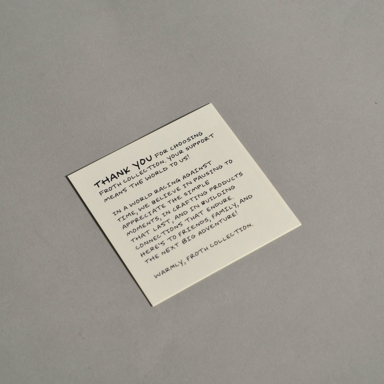 WonderPack custom jewelry label card with OPP bag packaging