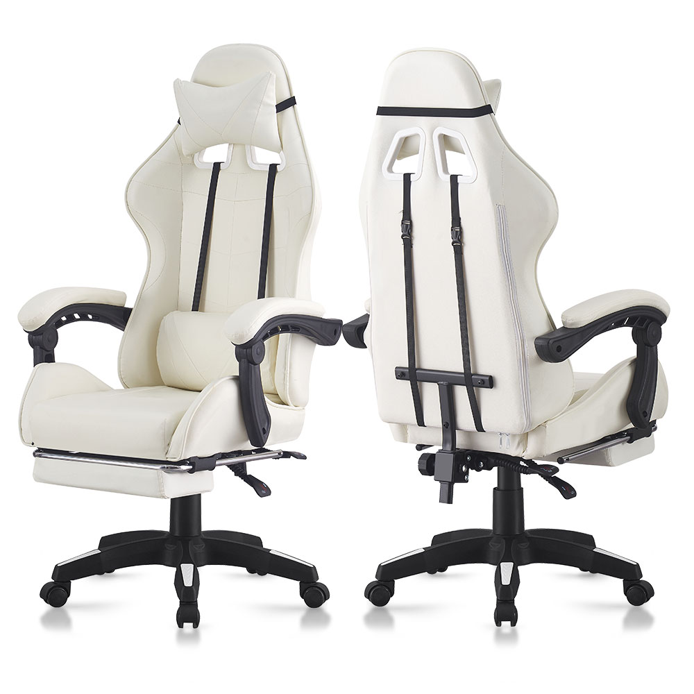 New product affordable gaming player computer gaming chair adjustable PU leather back red leather reclining ergonomic racing chair