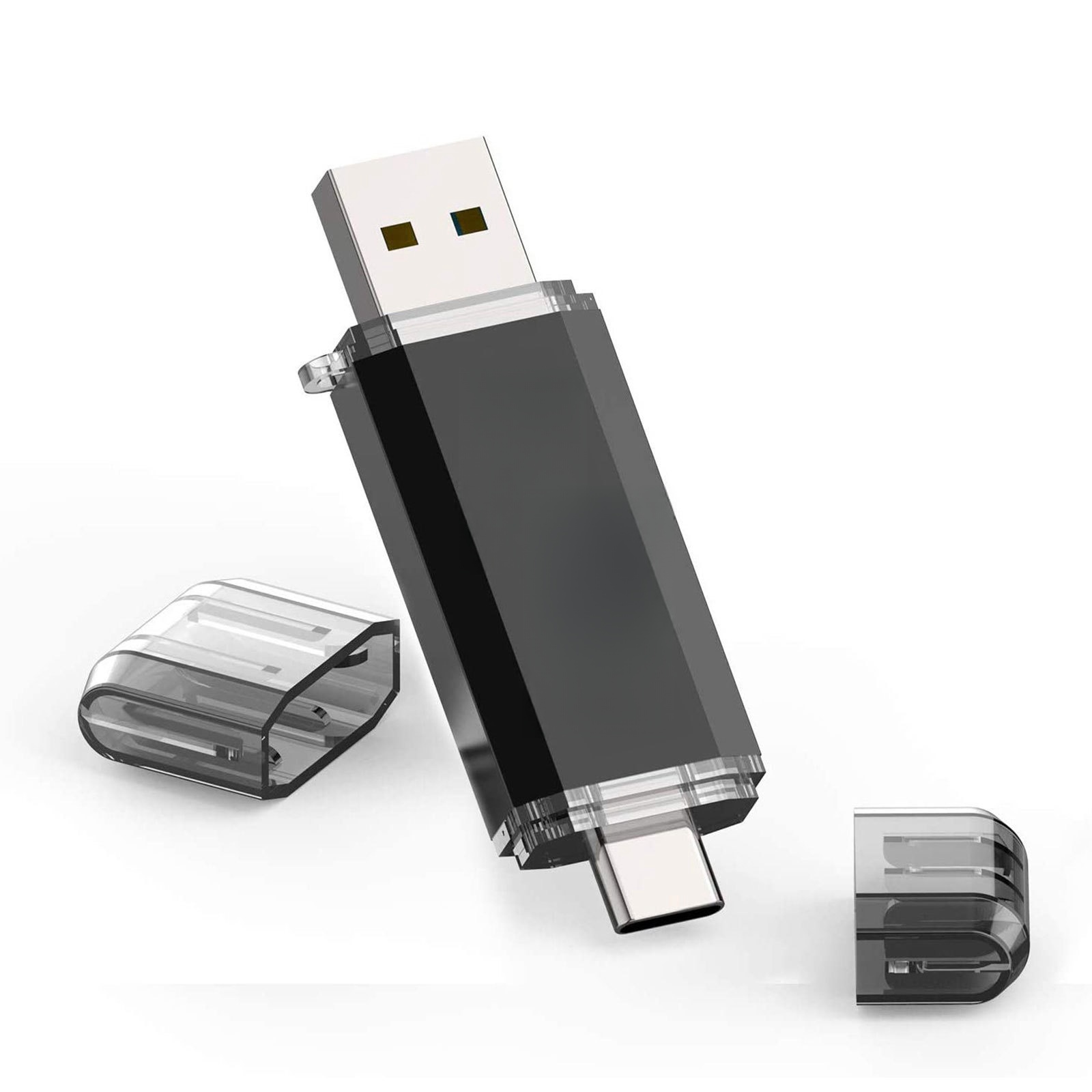 Popular Metal USB C Double Headed Type-C Flash Drive 2.0 3.0 128GB U Compatible with Tablets and Computers Pendrive